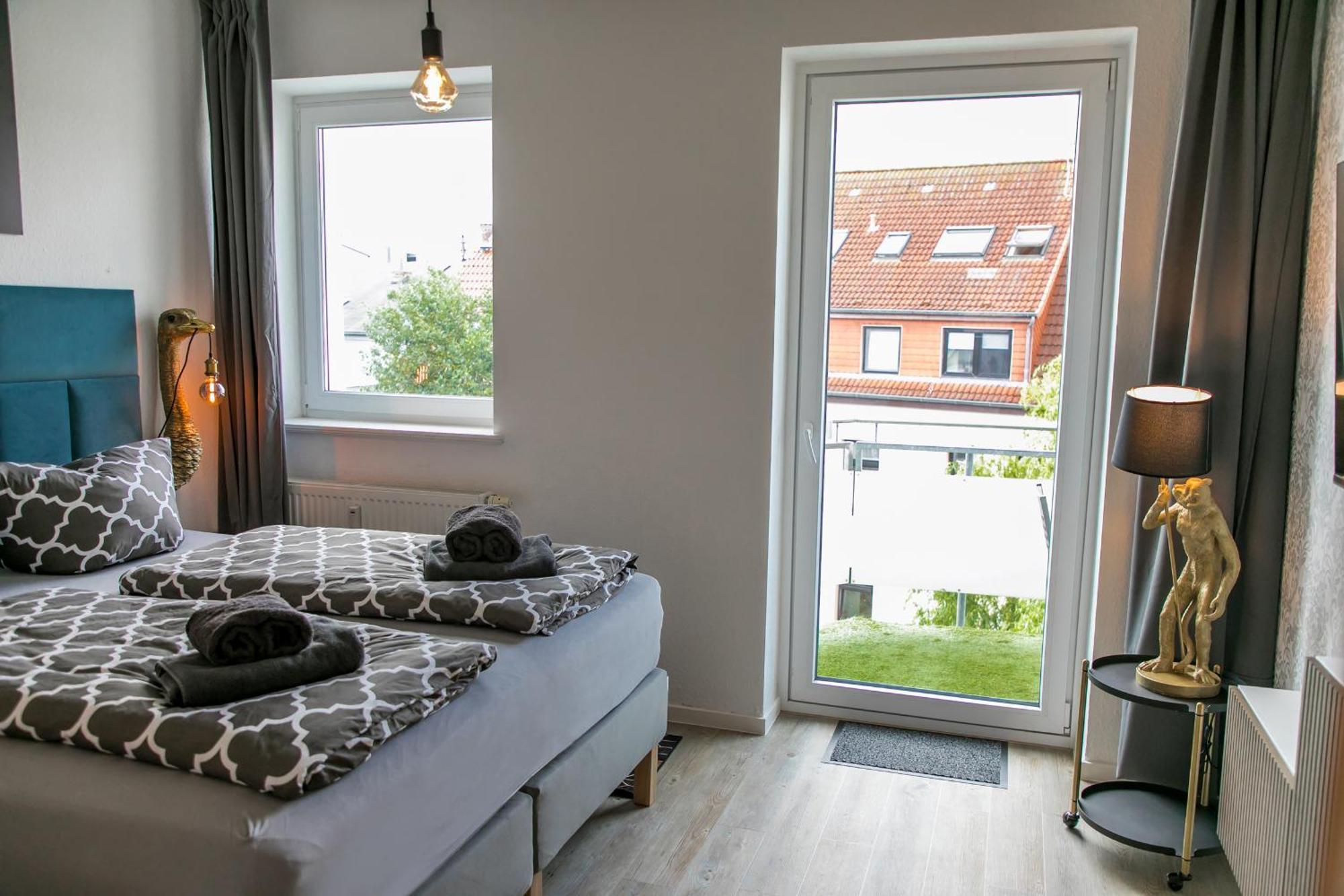 City Apartment "Hans Seat" Rostock Mit Rooftop-Terrasse Esterno foto